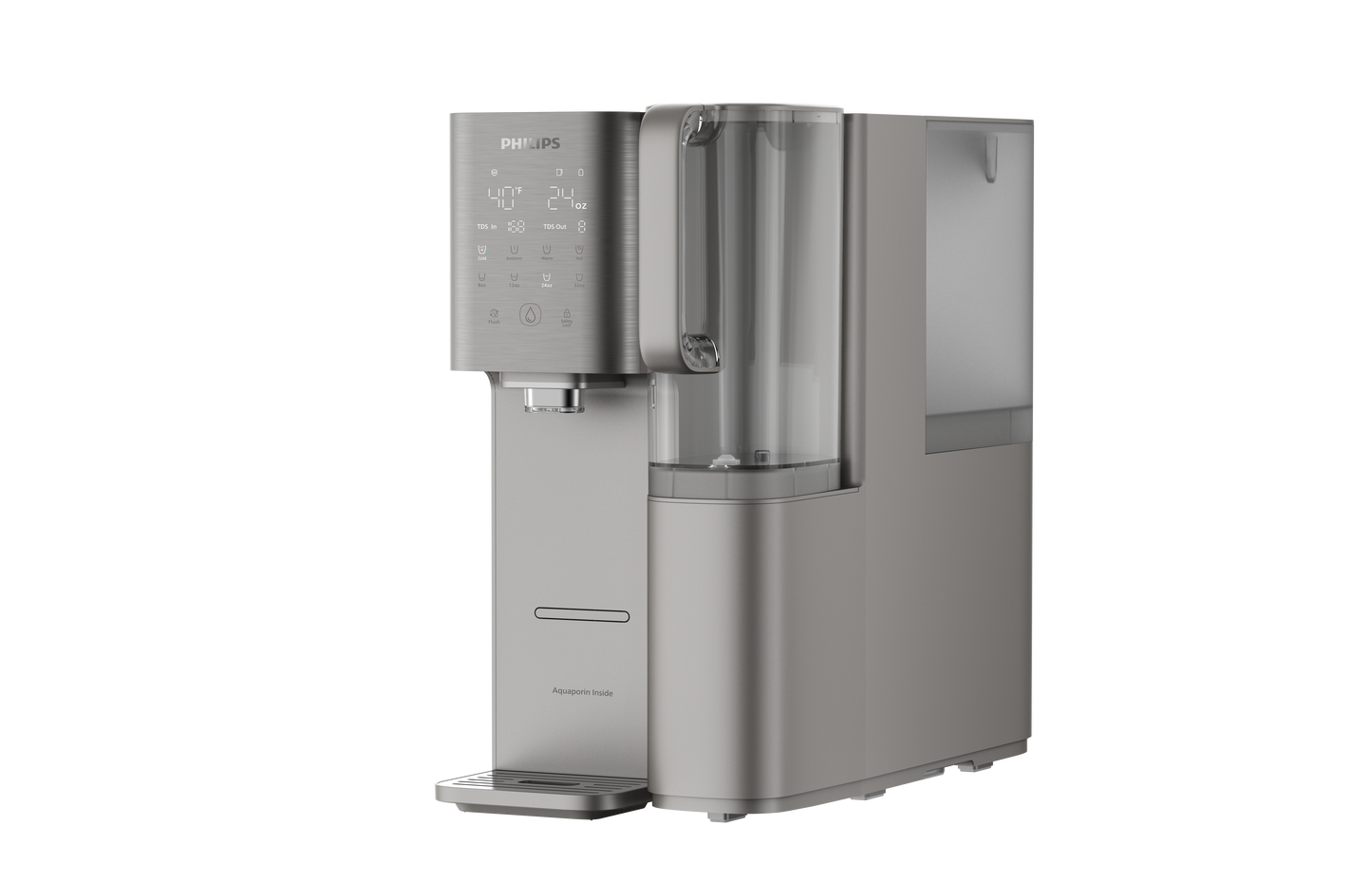 PHILIPS ADD6928DG/37 Replacement 6L(≈1.58 Gallons) Tap Water Tank, Semi-Transparent Water Reservoir for Reverse Osmosis Countertop Water Filter System