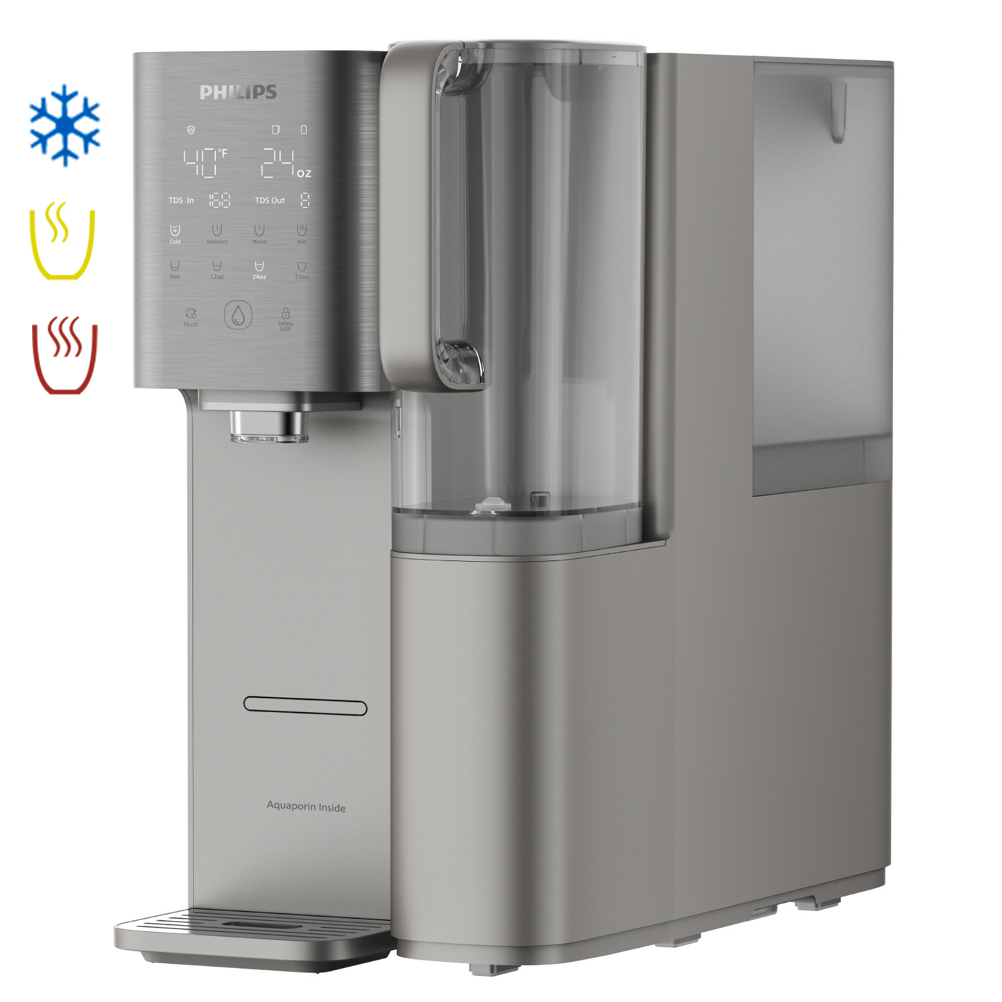 Philips Reverse Osmosis Water Dispenser Countertop, RO Cold and Hot Water, NSF/ANSI 372 Certified, ADD6928DG