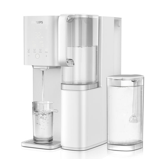 PHILIPS Reverse Osmosis Water Filter Countertop DD6926WH/37(Ambient), 6-Stage Mineralization Filtration System with Aquaporin Tech, Large Capacity for Family, 6L Tank &1.8L Jug, Reduce TDS