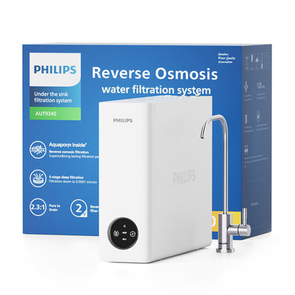 Philips Reverse Osmosis Water Filter System，400G Under Sink Water Filter