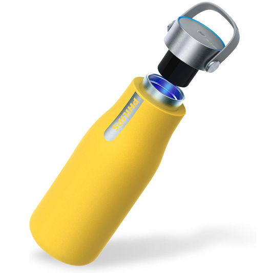 PHILIPS Water GoZero Self-Cleaning Smart Water Bottle Vacuum Stainless Steel Insulated Water Bottle with Handle Double-wall, Auto Cleaning, Keep Drink Hot or Cold, BPA Free