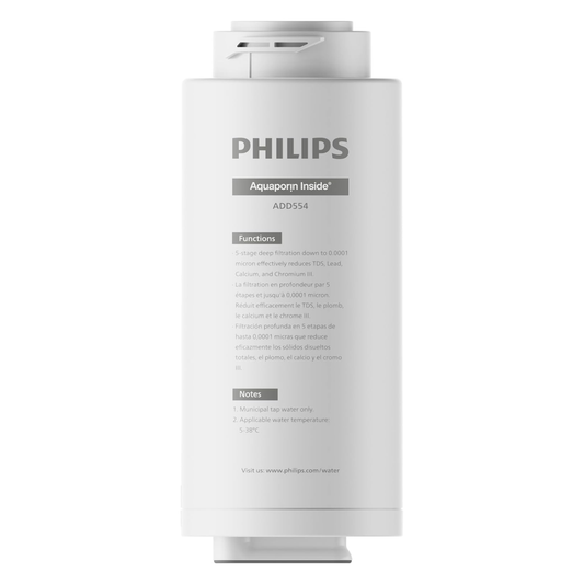 PHILIPS ADD554 5 Stages 5-in-1 Reverse Osmosis Water Filter with Aquaporin Technology for PHILIPS ADD5930 Countertop RO Dispenser